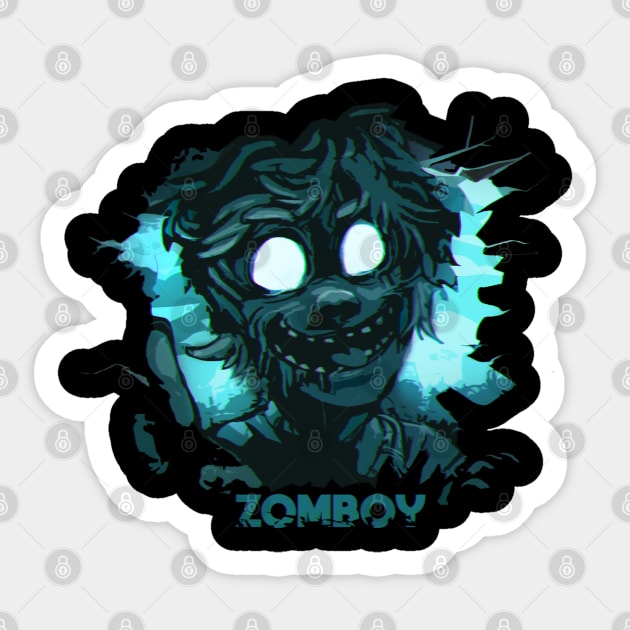 Zomboy Sticker by Sunny Saturated